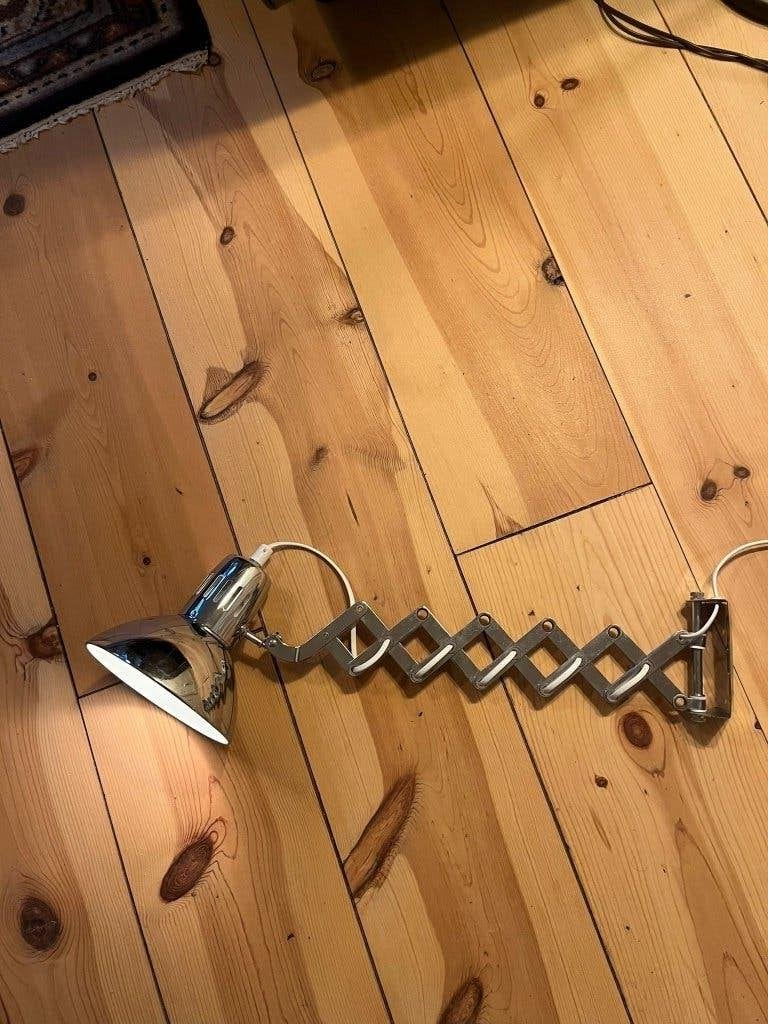 Vintage chromen IKEA schaarlamp wandlamp 1980's, Ophalen, Zo goed als nieuw