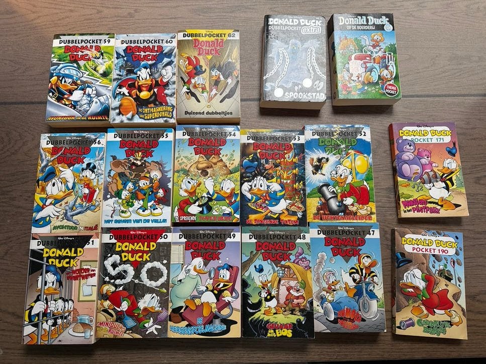 Donald Duck Dubbelpocket, Boeken, Meerdere stripboeken, Ophalen of Verzenden, Gelezen