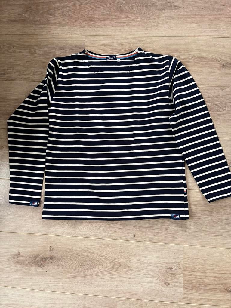 Breton Stripe blauw/wit origineel mt.S, Ophalen of Verzenden, Zo goed als nieuw, Maat 38/40 (M), Blauw