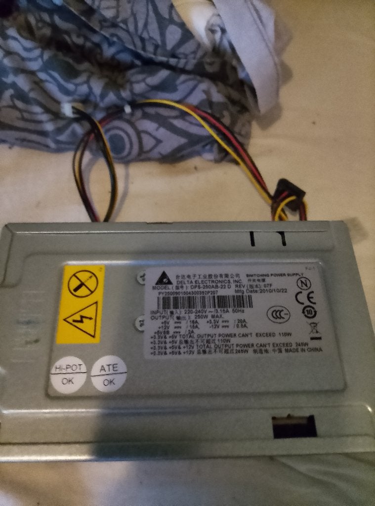 Delta Electronics DPS‑250AB, Ophalen of Verzenden, Zo goed als nieuw