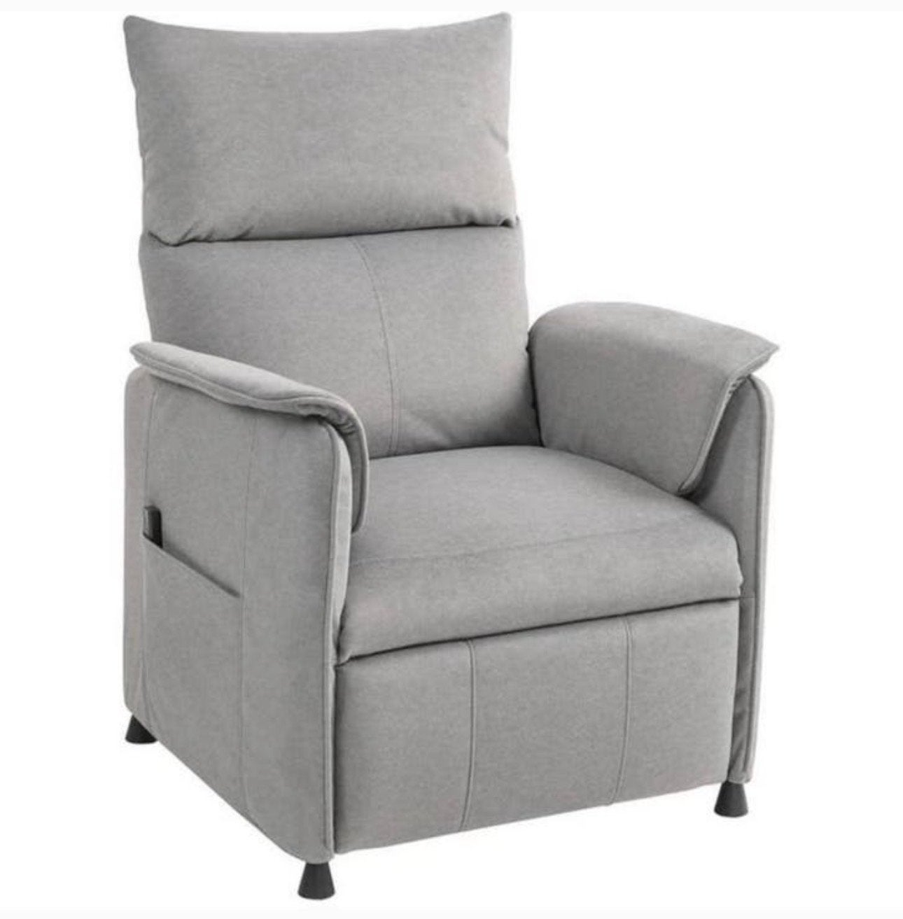 Elektrische Relaxfauteuil met Memory Functie - Grijs NIEUW, Huis en Inrichting, Fauteuils, Nieuw, Ophalen of Verzenden, A, 75 tot 100 cm