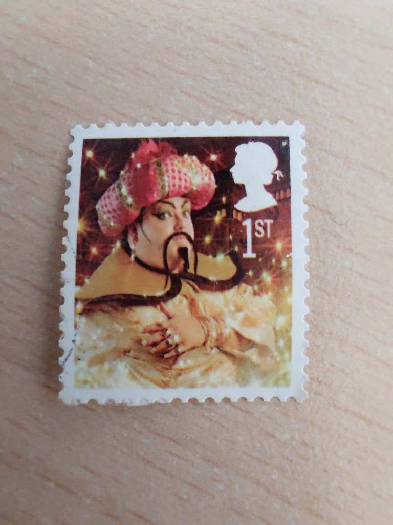 2008 Engeland kerstzegel Geest uit Aladdin., Verzenden, Gestempeld