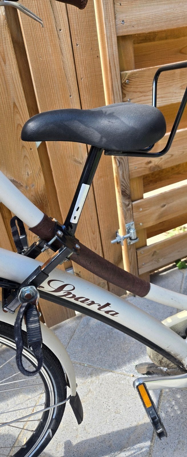 Zadel op stang model 2 - Kinderzitje voor fiets, Ophalen of Verzenden, Gebruikt, Voorzitje