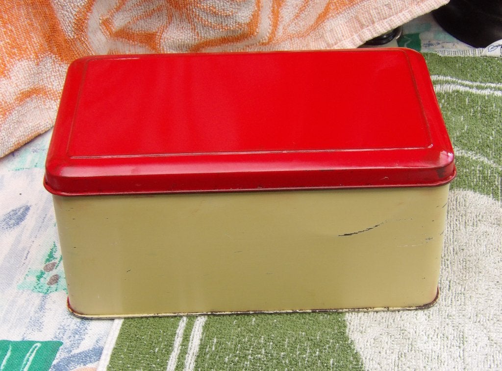 brocante lunchbox/ boterhamtrommeltje/ broodtrommel, Antiek en Kunst, Ophalen of Verzenden