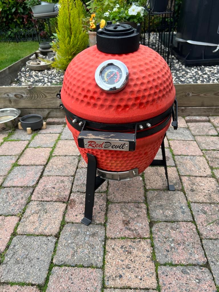 Red Devil mini kamado 13”, Tuin en Terras, Ophalen, Gebruikt