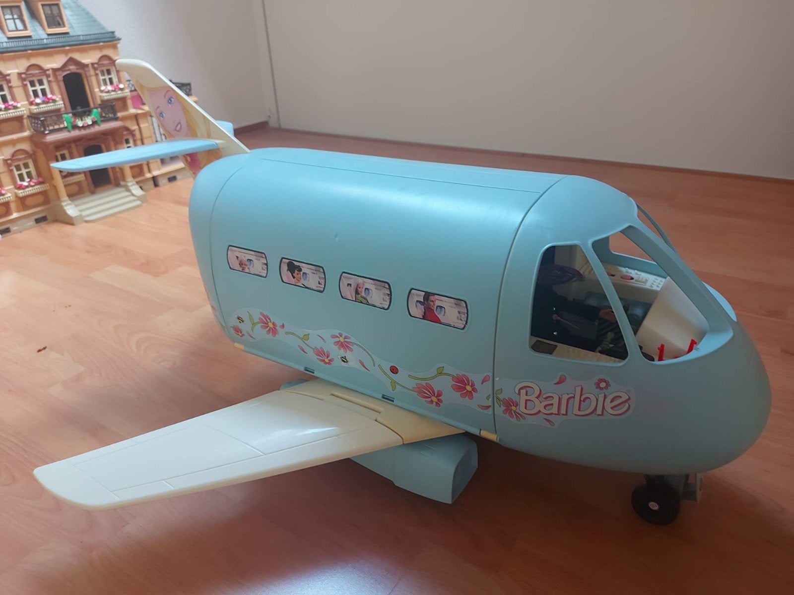 Vintage Barbie Vliegtuig met alle accessoires en Bar, Ophalen, Gebruikt, Barbie