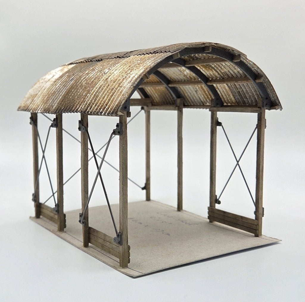 Zeldzame Open Shelter (On30 1:48) - Kitwood Hill Models, Overige merken, Gelijkstroom of Wisselstroom, Brug, Tunnel of Gebouw