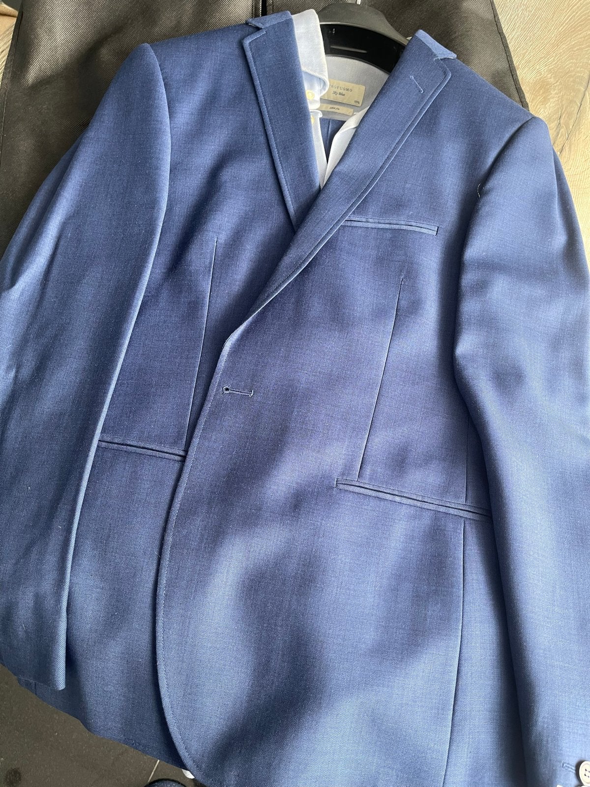 Stijlvol Runway Kostuum - Blauw, Ophalen of Verzenden, Zo goed als nieuw, Maat 48/50 (M), Blauw