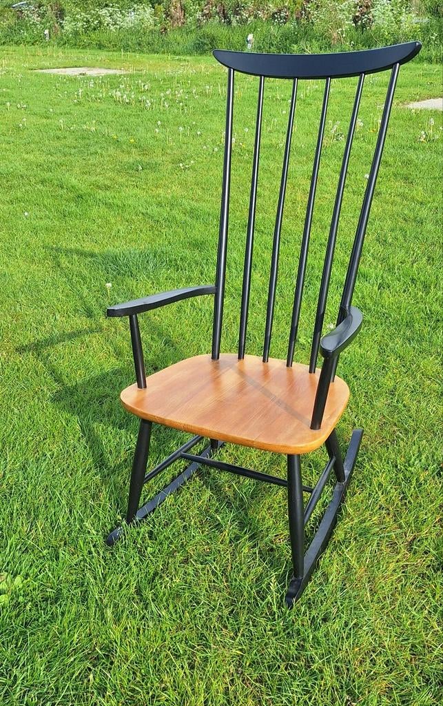 Pastoe Stoel Spijlenstoel Schommelstoel Vintage, Ophalen, Gebruikt, Bruin, Eén