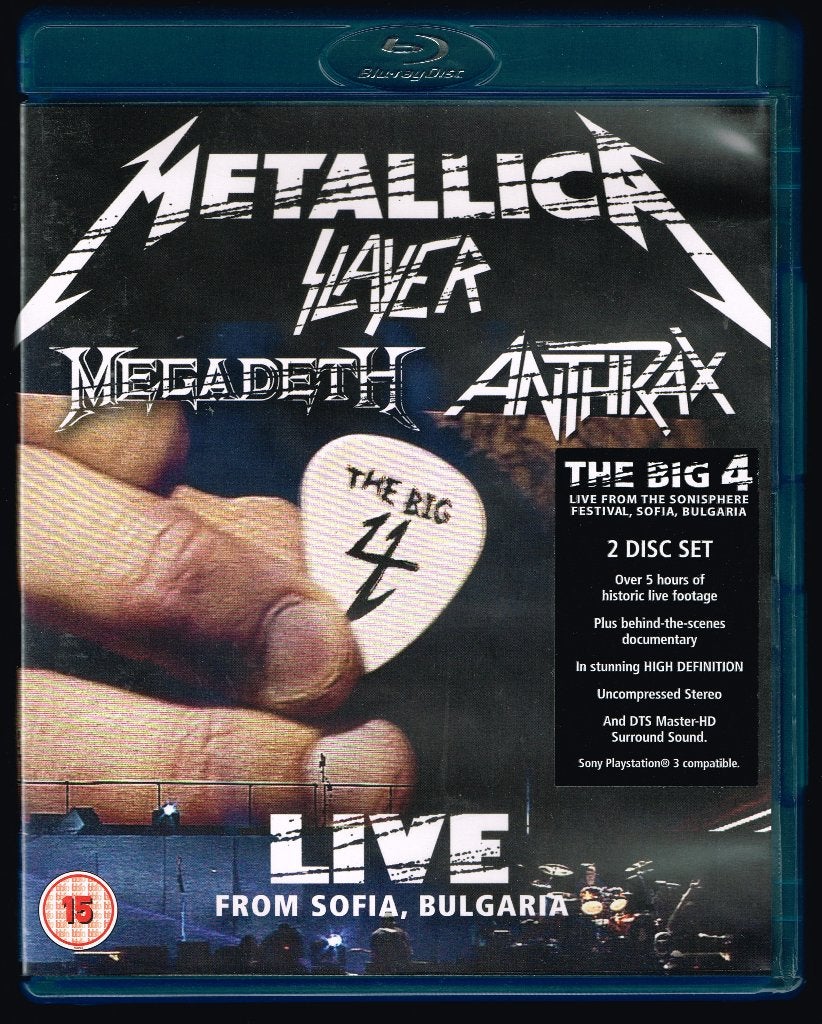 METALLICA The Big 4 Live Blu-ray (Slayer, Megadeth, Anthrax), Cd's en Dvd's, Blu-ray, Muziek en Concerten, Alle leeftijden, Concert