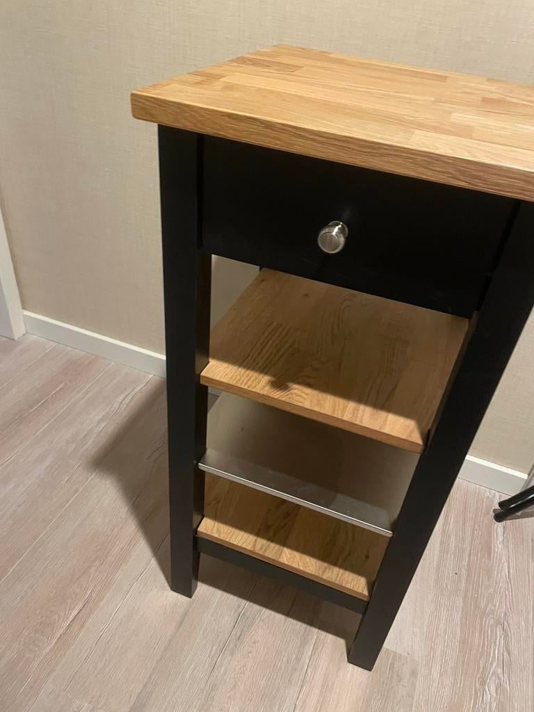 Nieuwe ikea roltafel/ keukenblok /keukeneiland (klein), Minder dan 50 cm, Zwart, Nieuw, Ophalen of Verzenden