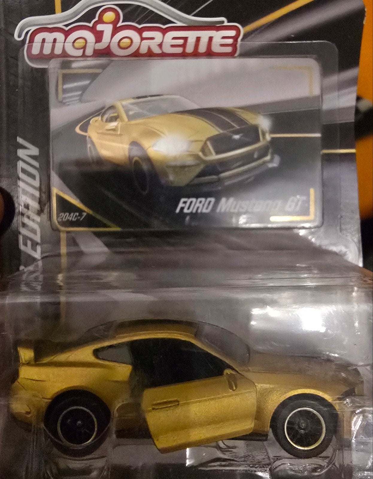 Majorette Ford Mustang GT Goud Limited Edition, Ophalen of Verzenden, Nieuw, Auto