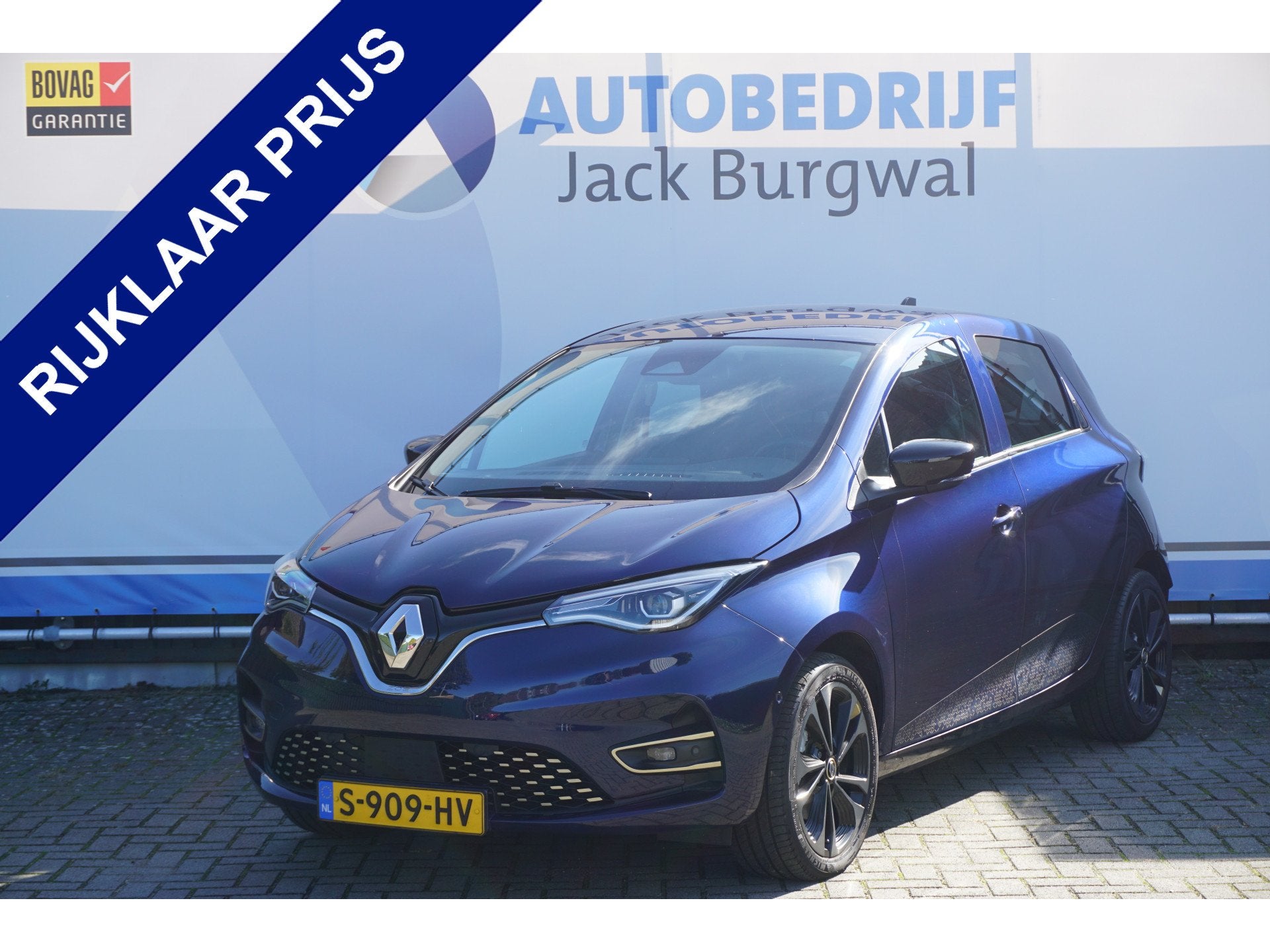 Renault ZOE R135 Iconic 52 kWh (Koopaccu) SOH 97% | Camera |, 136 pk, Gebruikt, Blauw, 180 min
