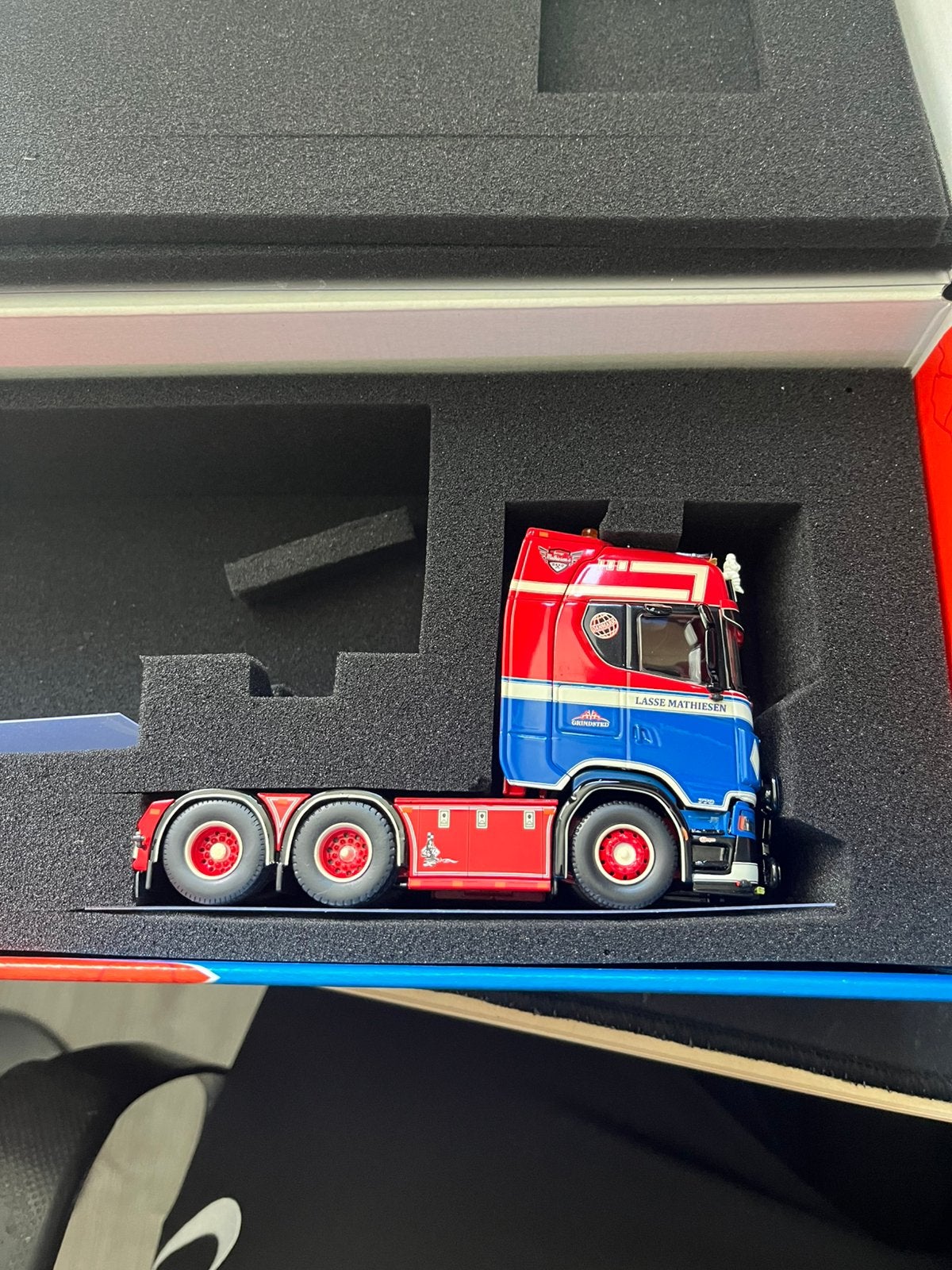 Tekno Lasse Mathiesen Scania Trekker, Ophalen of Verzenden, Zo goed als nieuw, Bus of Vrachtwagen, Tekno