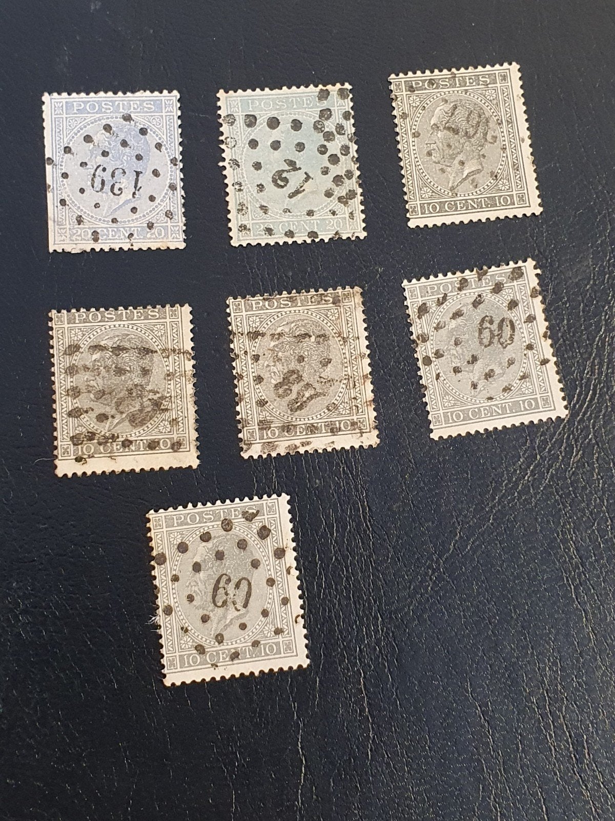 Belgische puntstempels - Diverse waarden, Postzegels en Munten, Met stempel, Frankeerzegel, Ophalen of Verzenden, Gestempeld