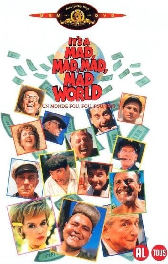 dvd It's a Mad, Mad, Mad, Mad World (DVD), Alle leeftijden, Nederlands, Ophalen of Verzenden, Actiekomedie