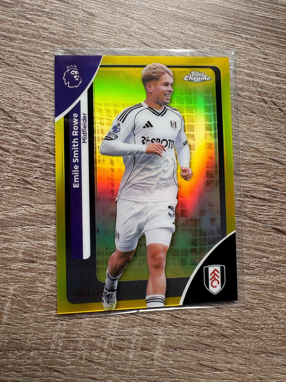 Emile Smith Rowe Topps Chrome Premier League Spelerskaart, Ophalen of Verzenden, Zo goed als nieuw, Buitenlandse clubs, Spelerskaart
