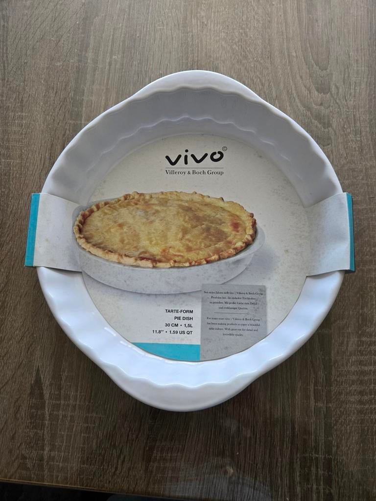 Villeroy & Boch Vivo Taartvorm 30 cm - 1,5 liter, Overige typen, Nieuw, Ophalen of Verzenden, Steen/keramiek