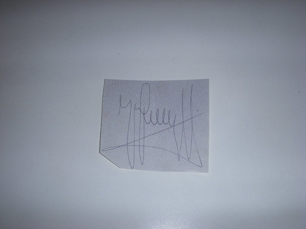 Originele handtekening van Johan Cruijff, Ophalen of Verzenden, Zo goed als nieuw, Ajax, Overige typen
