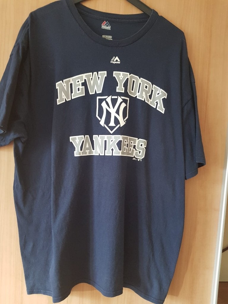 shirt km new york yankees blauw, Overige maten, Zo goed als nieuw, Majestic, Verzenden