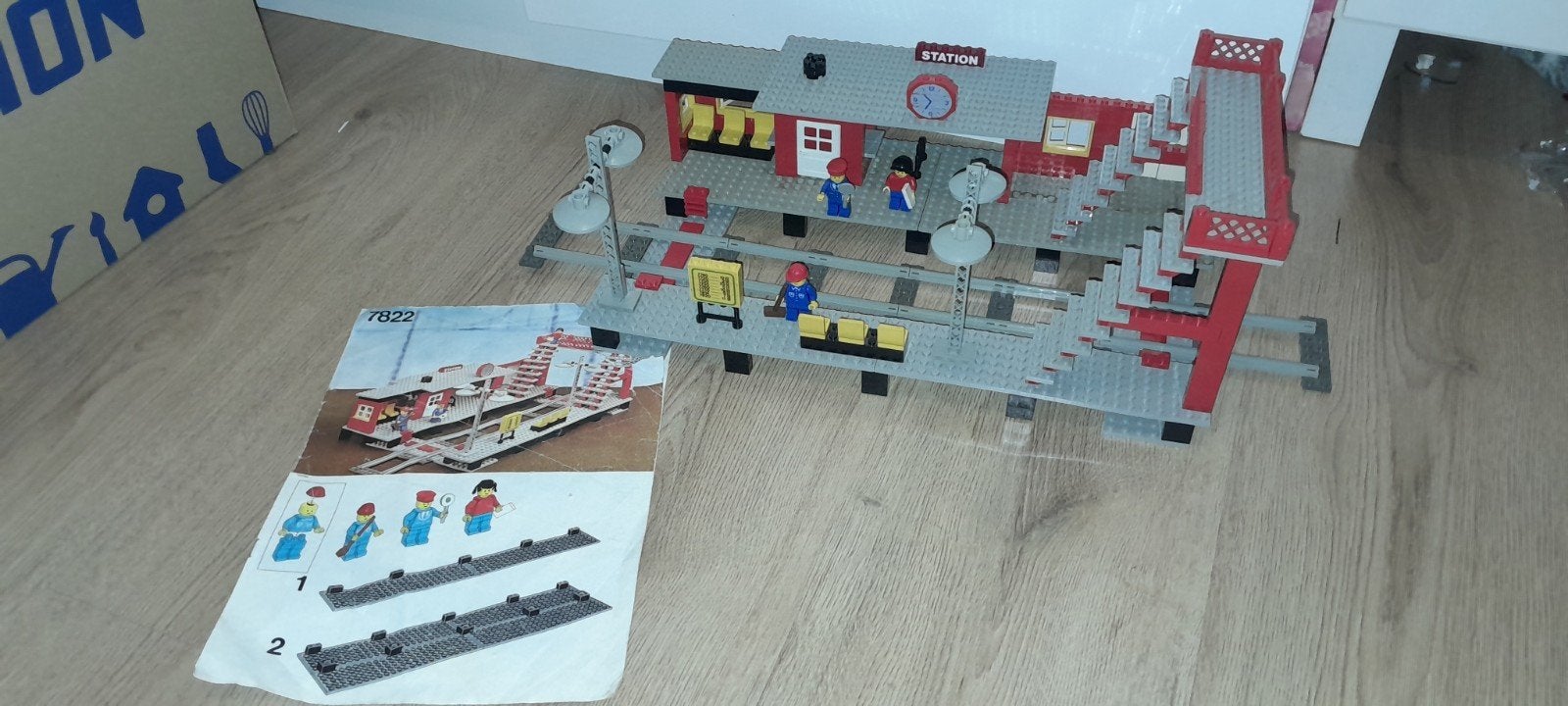 Lego 7822 trein station 12v 12 volt 100% compleet netjes, Overige thema's, Lego, Ophalen of Verzenden, Complete set