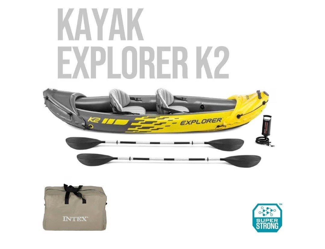 Kayak Explorer K2 kano - nauwelijks gebruikt, Ophalen, Zo goed als nieuw