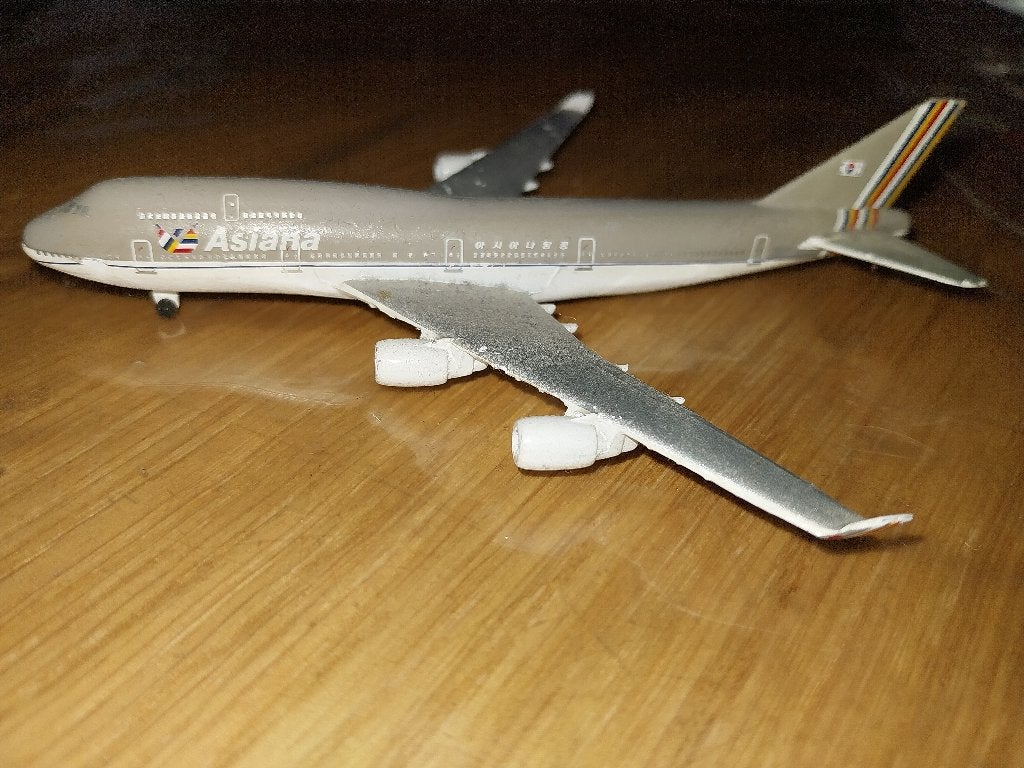 Asiana Airlines Boeing 747-400 1/600 schaalmodel Schabak, Verzamelen, Ophalen of Verzenden, Gebruikt, Schaalmodel