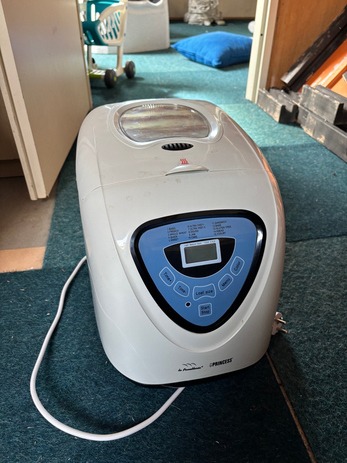 Princess Broodbakmachine, Witgoed en Apparatuur, Broodbakmachines, 800 tot 1200 gram deeg, Zo goed als nieuw, Kijkvenster, Ophalen