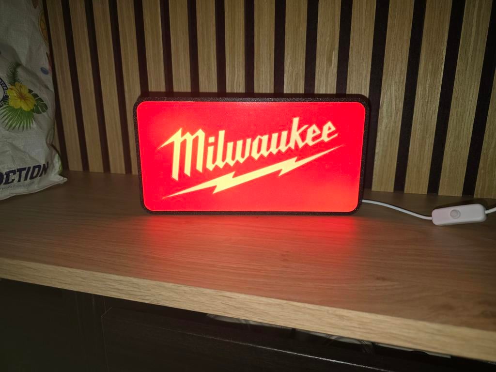 Milwaukee LED Lichtreclame, Ophalen of Verzenden, Nieuw, Industrieel, Werkplaats, Garage