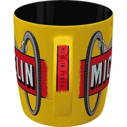Michelin Bibendum geel reclame mok koffiebeker beker, Ophalen of Verzenden, Nieuw, Auto's
