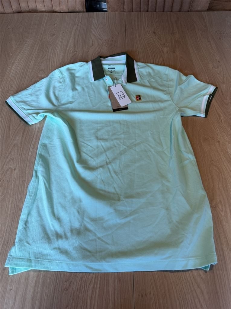 Nike Dri-FIT Heritage Tennis Polo DA4379 Maat M, Kleding | Heren, Ophalen of Verzenden, Zo goed als nieuw, Wit