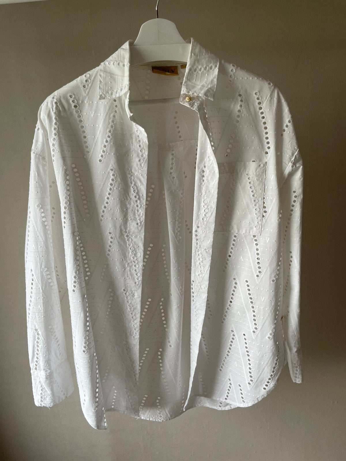 Josh v broderie bloesje maat M, Ophalen of Verzenden, Zo goed als nieuw, Maat 38/40 (M), Wit