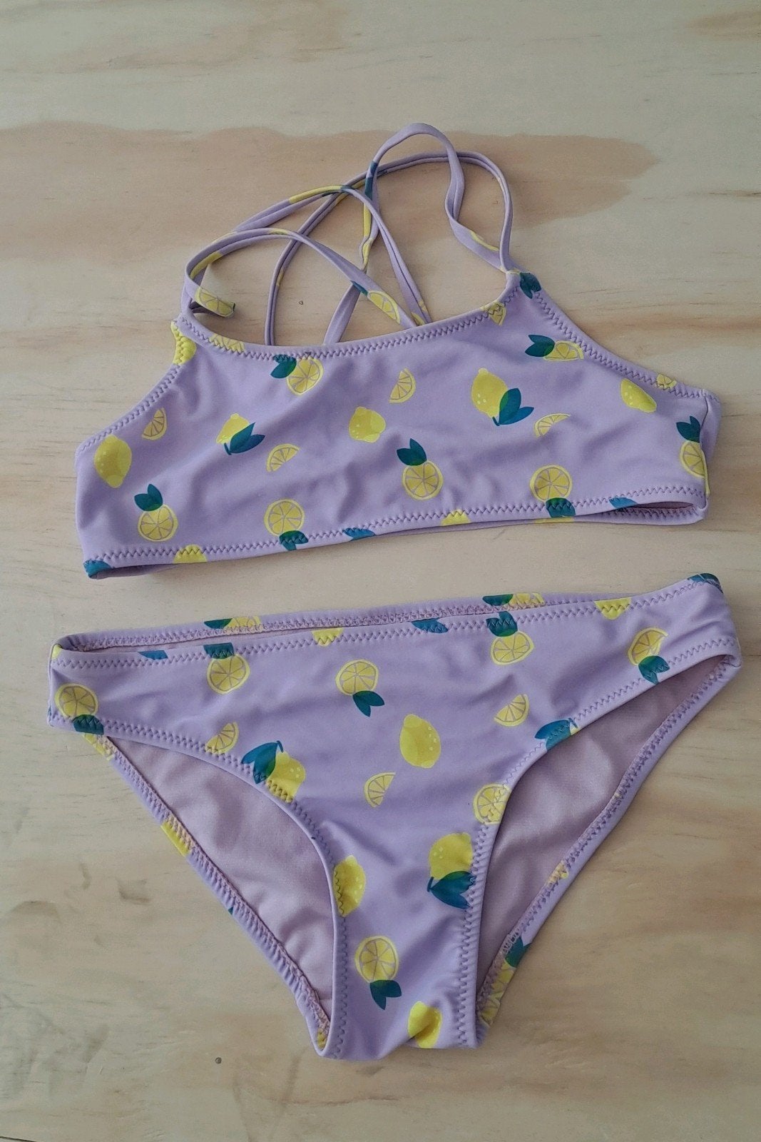 Bikini meisje paars (146/152), Bikiniset, Meisje, Ophalen of Verzenden, Zo goed als nieuw