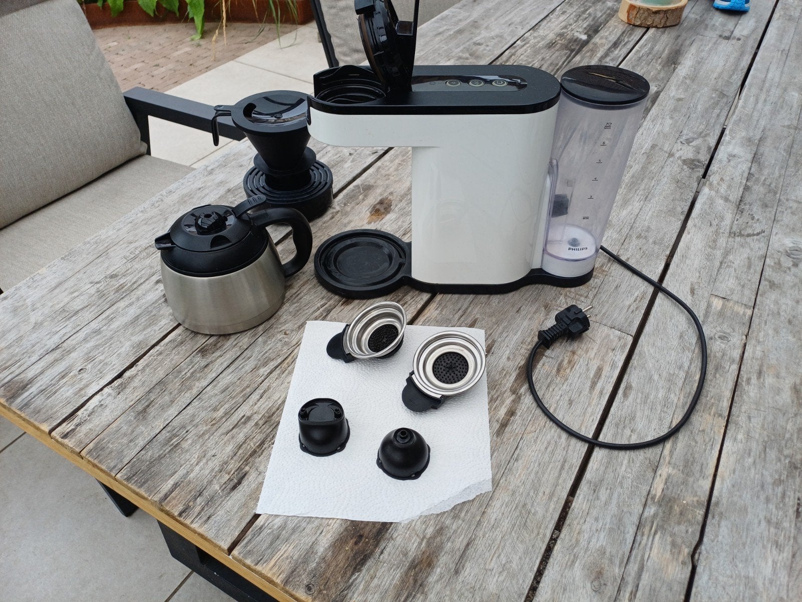 Senseo Switch met alle bijhorende accessoires, Ophalen, Gebruikt, Koffiemachine, Afneembaar waterreservoir