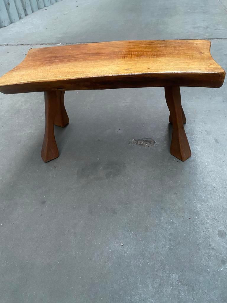 George Nakashima stijl massief houten kleine bijzettafel, Huis en Inrichting, Tafels | Salontafels, Ophalen, Zo goed als nieuw