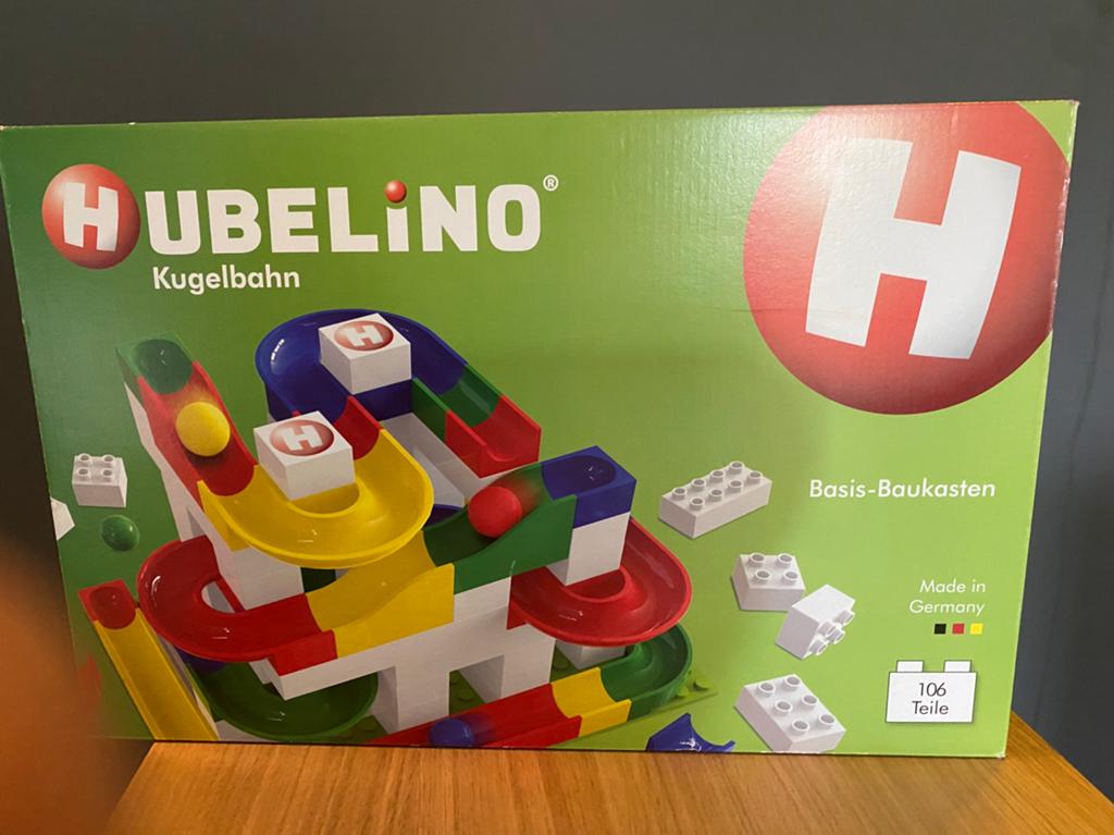 Hubelino knikkerbaan 106 delig, Overige thema's, Nieuw, Ophalen of Verzenden, Duplo