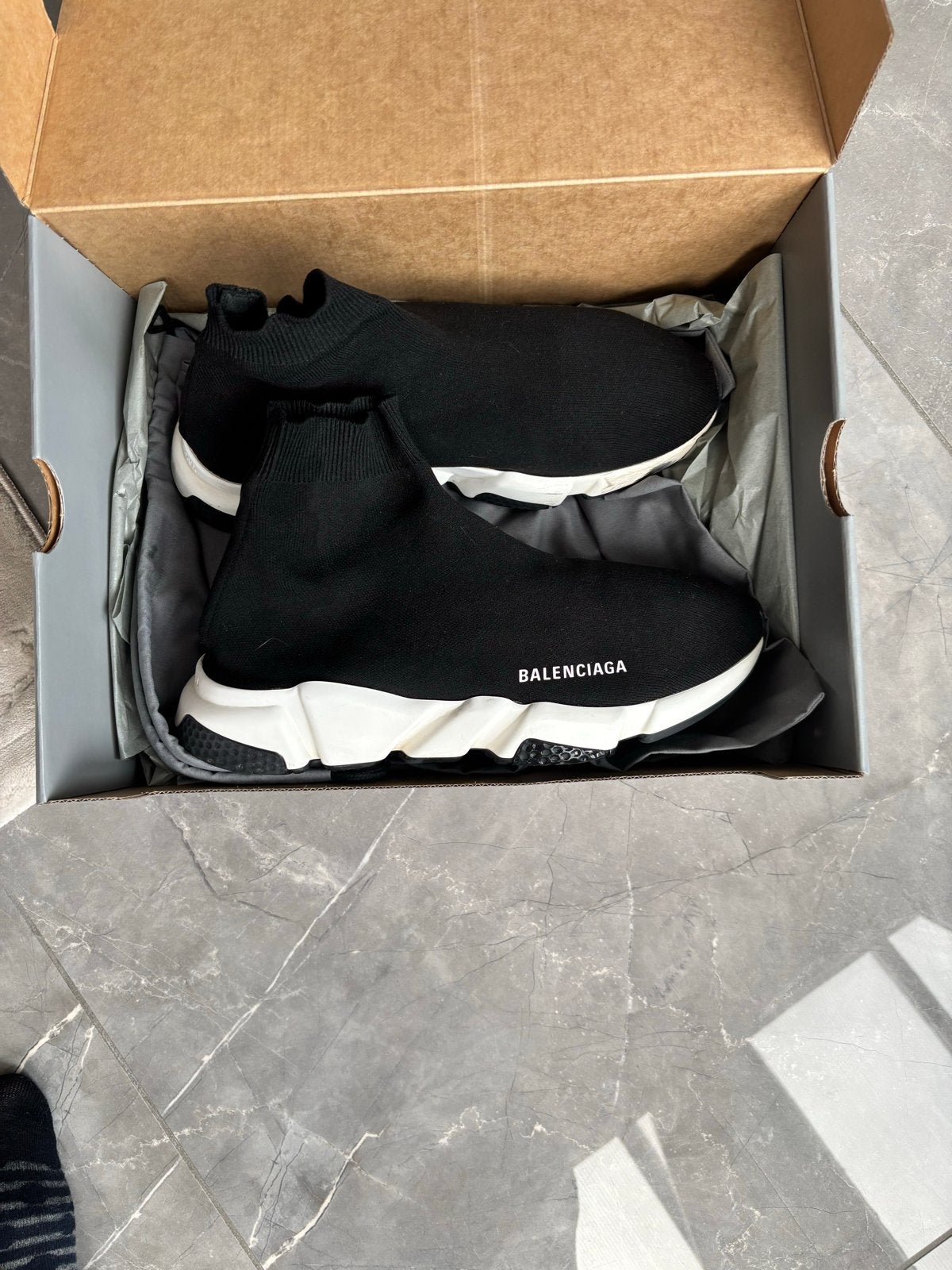 Balenciaga Speed Trainers Zwart - Maat 38, Kleding | Dames, Schoenen, Ophalen of Verzenden, Gedragen, Zwart, Sneakers of Gympen