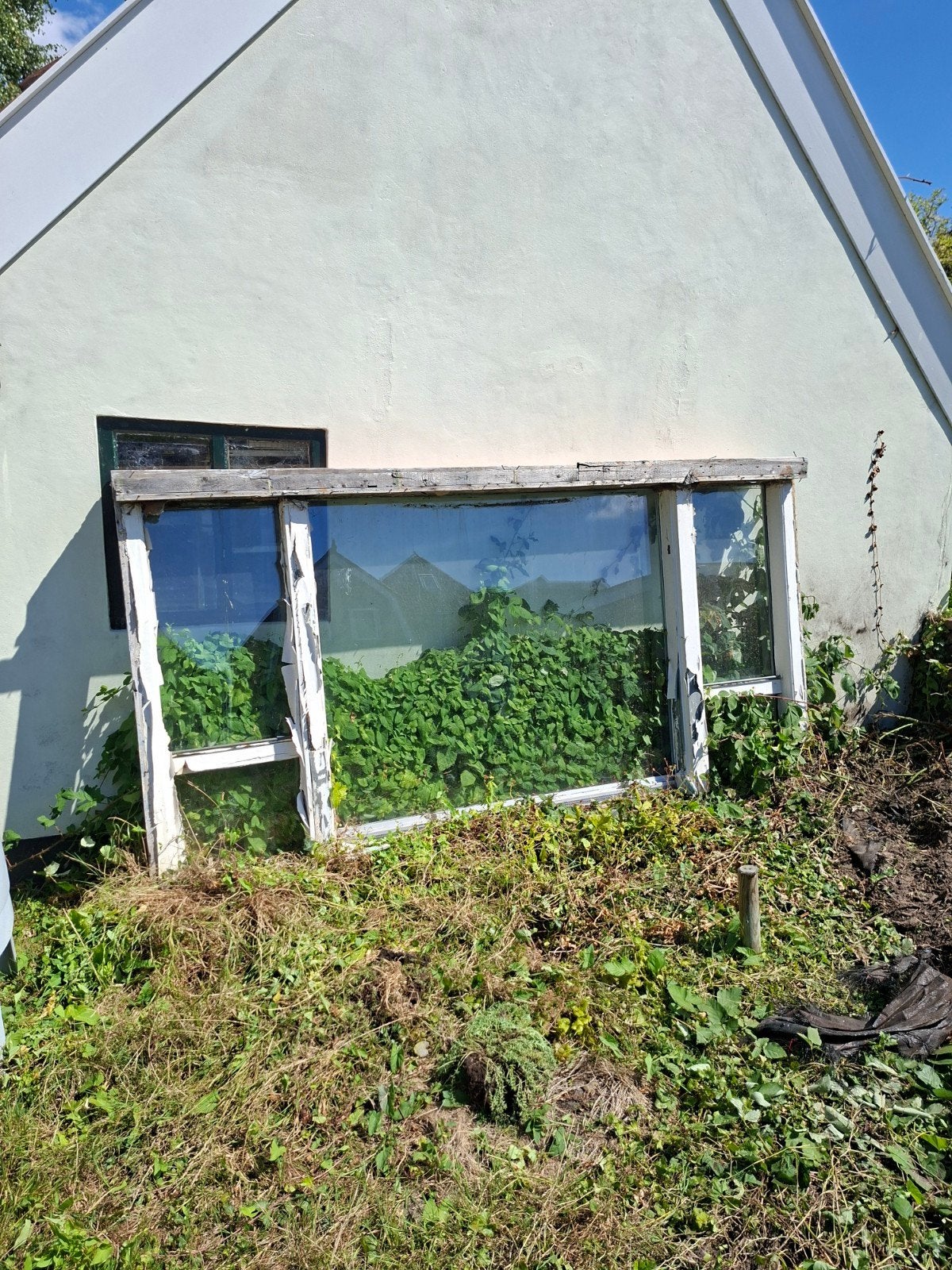 Raamkozijn / glas, Minder dan 150 cm, Ophalen of Verzenden, Gebruikt, Knikarmscherm