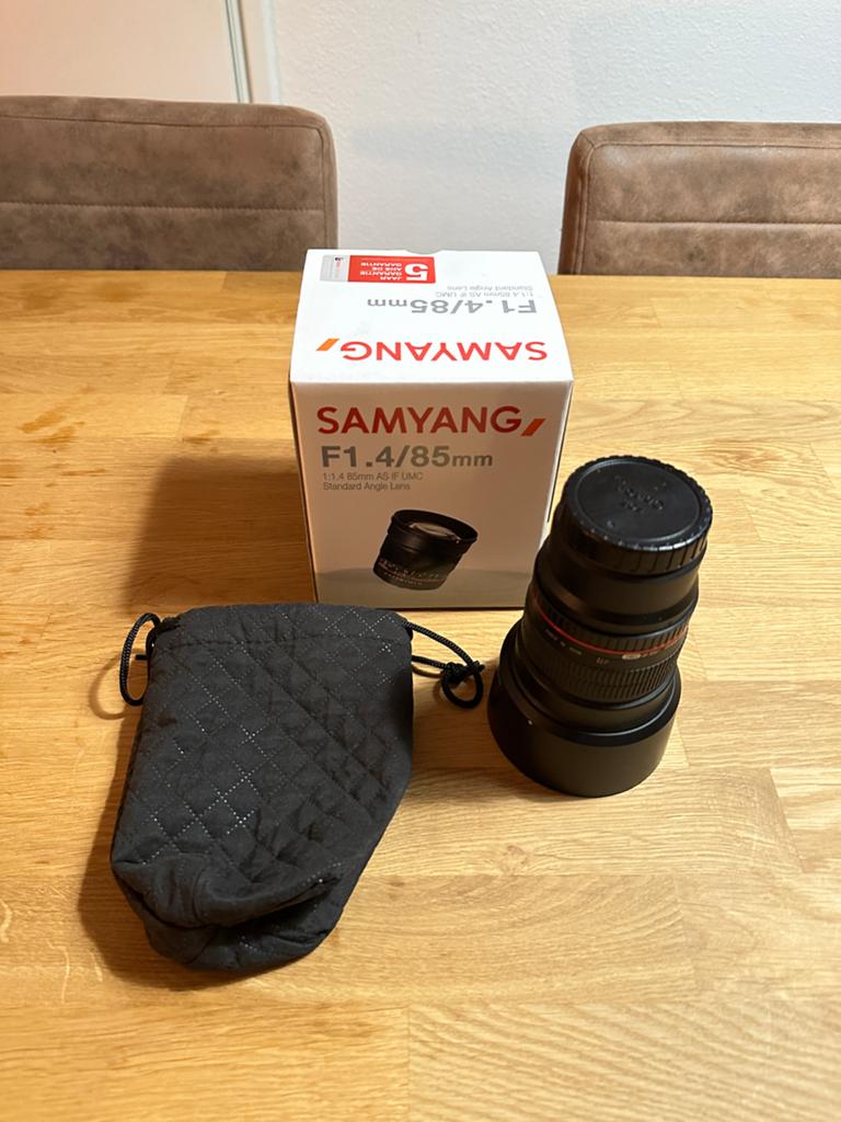 Samyang F1.4/85mm AS IF UMC lens voor Canon, Audio, Tv en Foto, Fotografie | Lenzen en Objectieven, Ophalen of Verzenden, Zo goed als nieuw