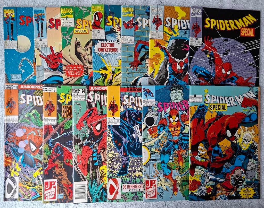 SPIDER-MAN SPECIAL. JUNIOR PRESS. 3 EURO PER STUK., Meerdere comics, Ophalen of Verzenden, Gelezen, Europa