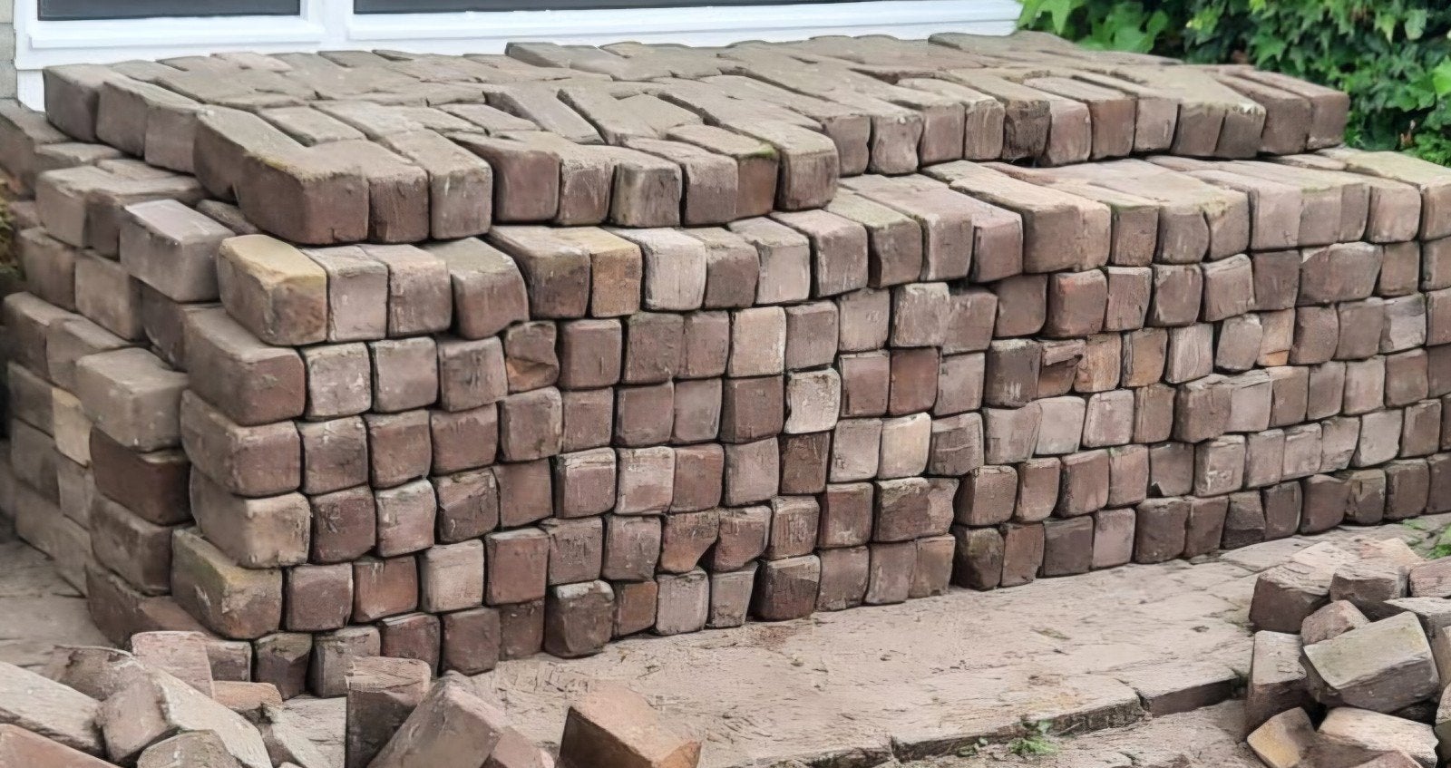 Gratis af te halen: dikformaat 7-duimers klinkers (20m²), Gebruikt, Klinkers, Ophalen of Verzenden, 10 m² of meer