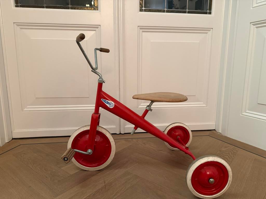 Vintage rode driewieler van Wisa-Gloria, Ophalen of Verzenden, Gebruikt