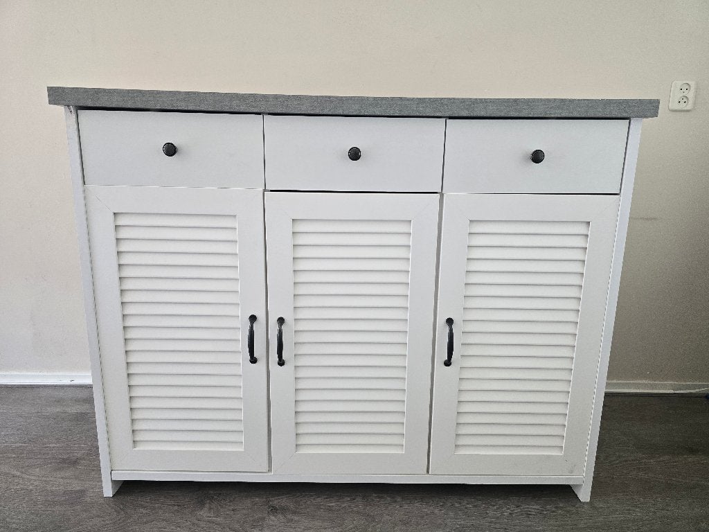 Manderup dressoir Jysk, Ophalen, Gebruikt, 100 tot 150 cm, Landelijk