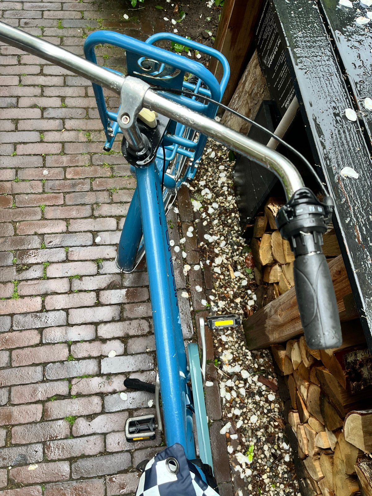 Vogue transportfiets met voordrager - Blauw, Terugtraprem, Gebruikt, Versnellingen, 50 tot 53 cm