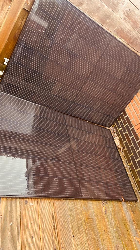 AEG Zonnepanelen - 370 W, 2 stuks, Ophalen, Gebruikt, Paneel, 200 wattpiek of meer