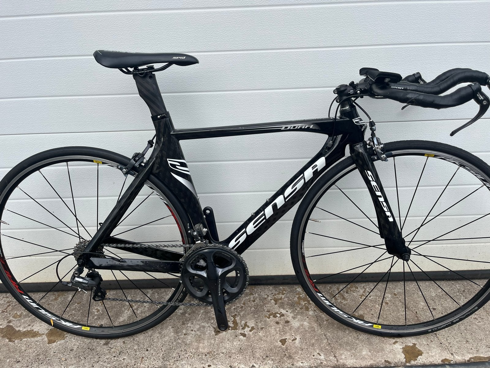 Sensa Carbon Racefiets/Tijdritfiets/Triathlonfiets, Carbon, 49 tot 53 cm, Zo goed als nieuw, Ophalen