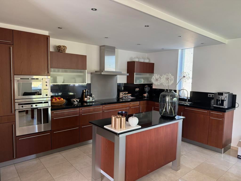 Moderne siematic keuken gebruikt te koop (Al gedemonteerd), Huis en Inrichting, Ophalen, Gebruikt, Bruin, Hoekkeuken