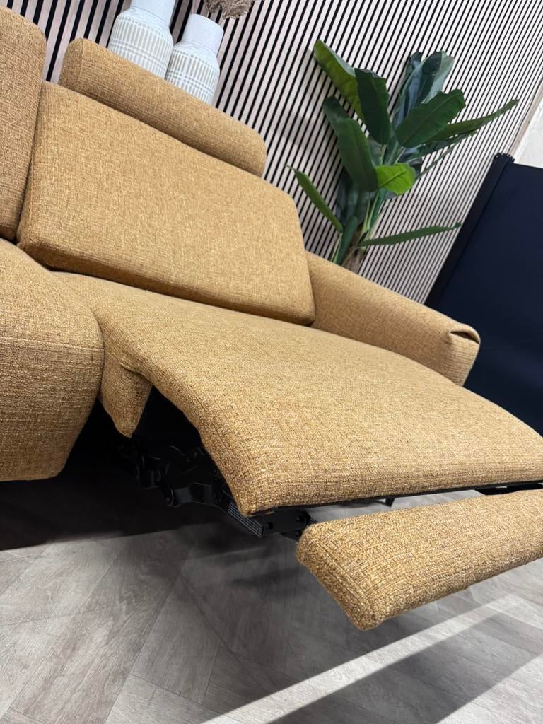 ZGAN Montel Tuscan Hoekbank - Mustard Geel - 297 x 210, Huis en Inrichting, Banken | Bankstellen, -, -, Hoekbank, Ophalen of Verzenden
