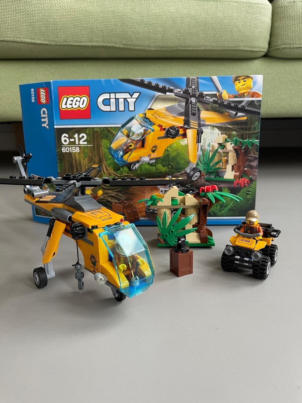 LEGO City 60158 Jungle Helikopter, City, Lego, Ophalen of Verzenden, Zo goed als nieuw