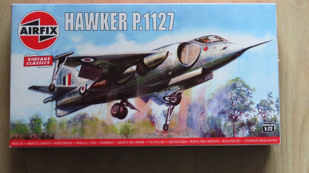 Hawker P.1127 Harrier Prototype Airfix 1/72, Overige merken, 1:72 tot 1:144, Nieuw, Ophalen of Verzenden